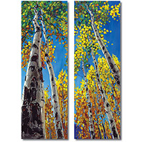 Forest Treasure - Aspen and Birch Tree Art