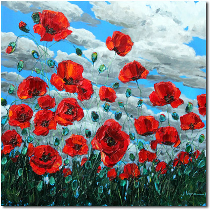 Sunlit Poppies