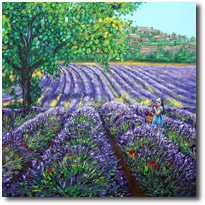Lavender Fields, Lavender Paintings from Provence France