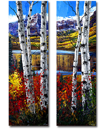 Autumn On Bells Diptych 450px