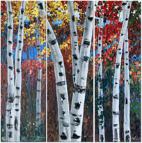 Mountain Hike Triptych