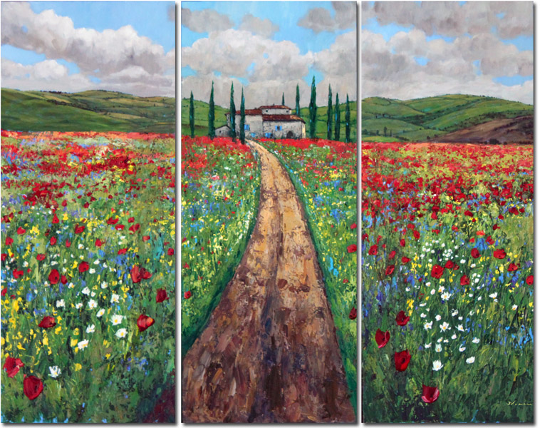 Dreaming Of Tuscany Triptych